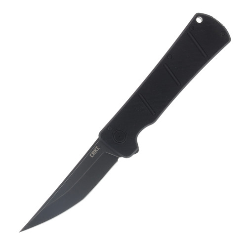 CRKT Inazuma No Ken Deadbolt Folding Knife Black 3.68in Stonewashed Blade CR2908